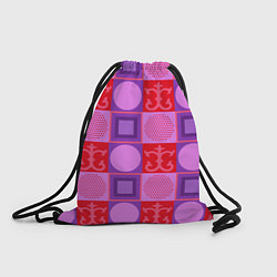 Рюкзак-мешок Цветной круг и круг из точек, цвет: 3D-принт