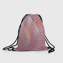 Рюкзак-мешок Абстрактные розовые волнообразные линии, цвет: 3D-принт