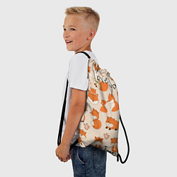 Рюкзак-мешок I love foxes, цвет: 3D-принт — фото 2