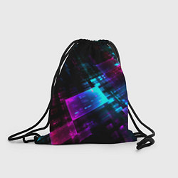 Рюкзак-мешок Неоновый киберпанк, цвет: 3D-принт