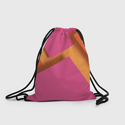 Рюкзак-мешок Геометрические абстрактные соединения пластин, цвет: 3D-принт