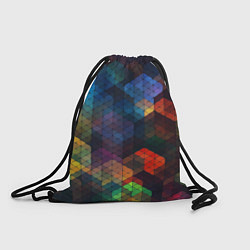 Рюкзак-мешок Стеклянная мозаика цветная, цвет: 3D-принт