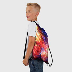 Рюкзак-мешок Космическое сияние ночь, цвет: 3D-принт — фото 2