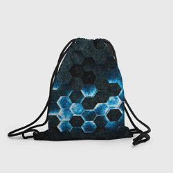 Рюкзак-мешок Соты с подсветкой, цвет: 3D-принт