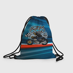 Рюкзак-мешок Гонщик мотоциклист, цвет: 3D-принт
