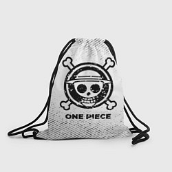 Мешок для обуви One Piece с потертостями на светлом фоне