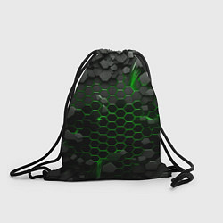 Рюкзак-мешок Взрыв зеленых плит, цвет: 3D-принт