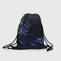 Рюкзак-мешок Синие объемные плиты, цвет: 3D-принт