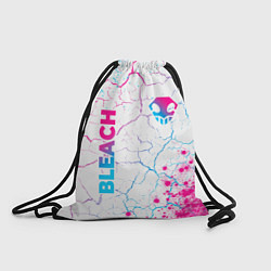 Рюкзак-мешок Bleach neon gradient style: надпись, символ, цвет: 3D-принт