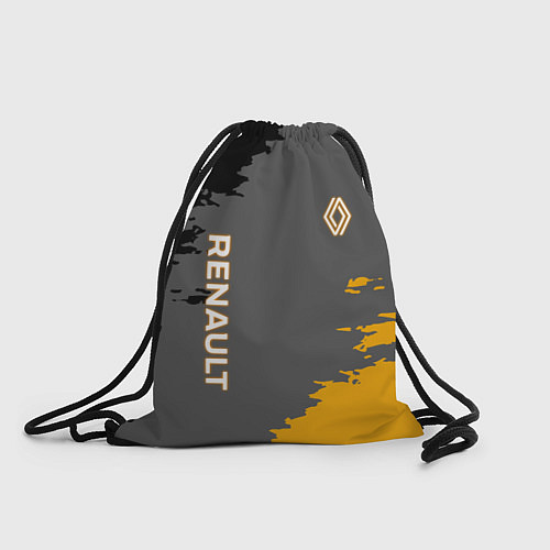 Мешок для обуви Renault черно-желтые брызги / 3D-принт – фото 1