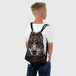 Рюкзак-мешок Медведь в этническом стиле, цвет: 3D-принт — фото 2