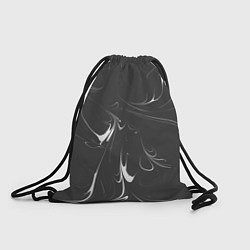 Рюкзак-мешок Черно-белый узор, цвет: 3D-принт