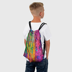 Рюкзак-мешок Грубые разноцветные мазки краски, цвет: 3D-принт — фото 2