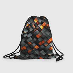 Рюкзак-мешок Раскаленные блоки паттерн, цвет: 3D-принт