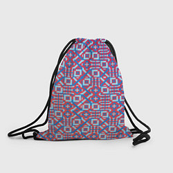 Рюкзак-мешок Голубой векторный узор, цвет: 3D-принт