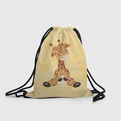 Рюкзак-мешок Малыш жираф, цвет: 3D-принт