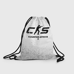 Рюкзак-мешок Counter-Strike 2 с потертостями на светлом фоне, цвет: 3D-принт