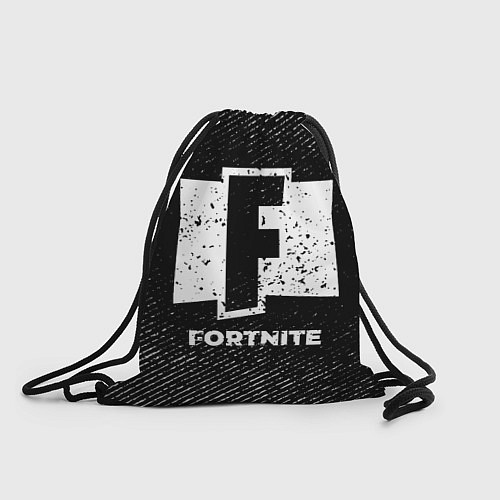 Мешок для обуви Fortnite с потертостями на темном фоне / 3D-принт – фото 1