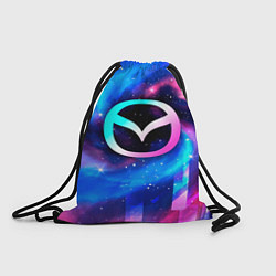 Рюкзак-мешок Mazda неоновый космос, цвет: 3D-принт