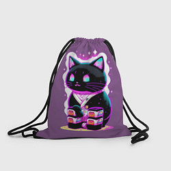 Рюкзак-мешок Японский суши-кот, цвет: 3D-принт