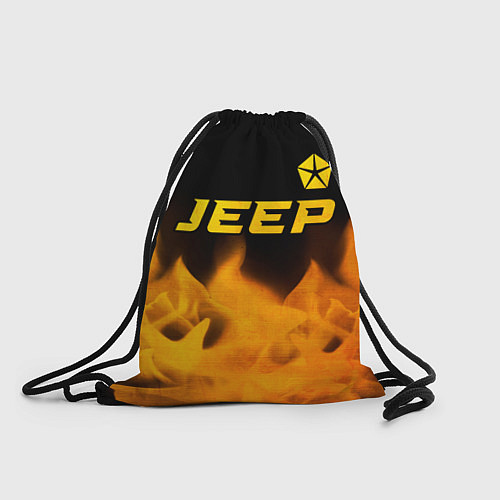 Мешок для обуви Jeep - gold gradient: символ сверху / 3D-принт – фото 1