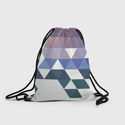 Рюкзак-мешок Абстрактные разноцветные треугольники в паттерне, цвет: 3D-принт