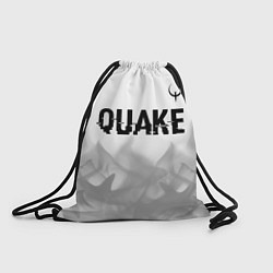Мешок для обуви Quake glitch на светлом фоне: символ сверху