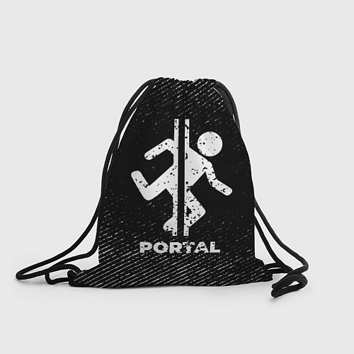 Мешок для обуви Portal с потертостями на темном фоне / 3D-принт – фото 1