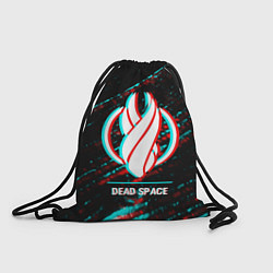 Рюкзак-мешок Dead Space в стиле glitch и баги графики на темном, цвет: 3D-принт