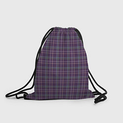 Рюкзак-мешок Джентльмены Шотландка темно-фиолетовая, цвет: 3D-принт