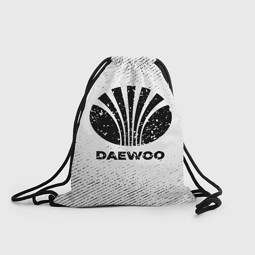 Мешок для обуви Daewoo с потертостями на светлом фоне / 3D-принт – фото 1