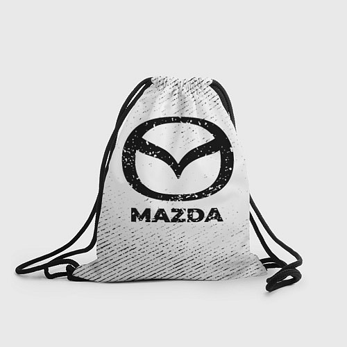 Мешок для обуви Mazda с потертостями на светлом фоне / 3D-принт – фото 1