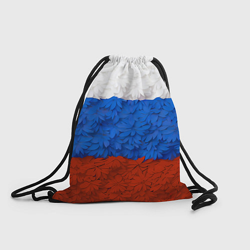 Мешок для обуви Флаг Российской Федерации из цветов / 3D-принт – фото 1