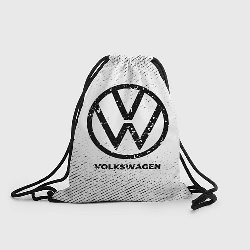 Мешок для обуви Volkswagen с потертостями на светлом фоне / 3D-принт – фото 1
