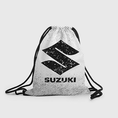 Мешок для обуви Suzuki с потертостями на светлом фоне / 3D-принт – фото 1