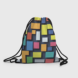 Рюкзак-мешок Тетрис цветные кубики, цвет: 3D-принт