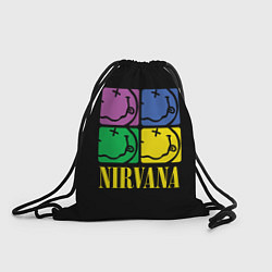 Рюкзак-мешок NIRVANA - смайлы, цвет: 3D-принт