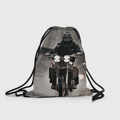 Мешок для обуви Мотоцикл в дождь / 3D-принт – фото 1