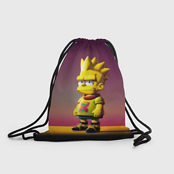 Рюкзак-мешок Барт Симпсон - нейросеть, цвет: 3D-принт