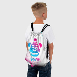 Рюкзак-мешок FNAF neon gradient style, цвет: 3D-принт — фото 2