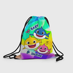 Рюкзак-мешок Baby Shark Brooklyn and friends, цвет: 3D-принт