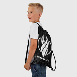 Рюкзак-мешок Dead Space с потертостями на темном фоне, цвет: 3D-принт — фото 2