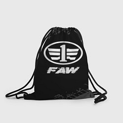 Рюкзак-мешок FAW speed на темном фоне со следами шин, цвет: 3D-принт