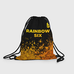 Мешок для обуви Rainbow Six - gold gradient: символ сверху