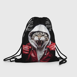 Рюкзак-мешок Street boxing cat, цвет: 3D-принт