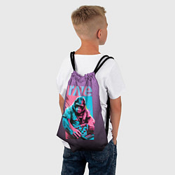 Рюкзак-мешок DJ Gorilla, цвет: 3D-принт — фото 2
