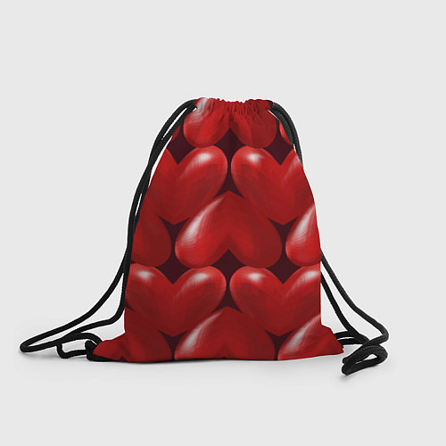 Мешок для обуви Red hearts / 3D-принт – фото 1