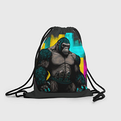 Рюкзак-мешок Киберпанк-горилла, цвет: 3D-принт