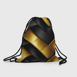 Рюкзак-мешок Gold black luxury, цвет: 3D-принт