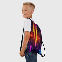 Рюкзак-мешок Неонка, цвет: 3D-принт — фото 2